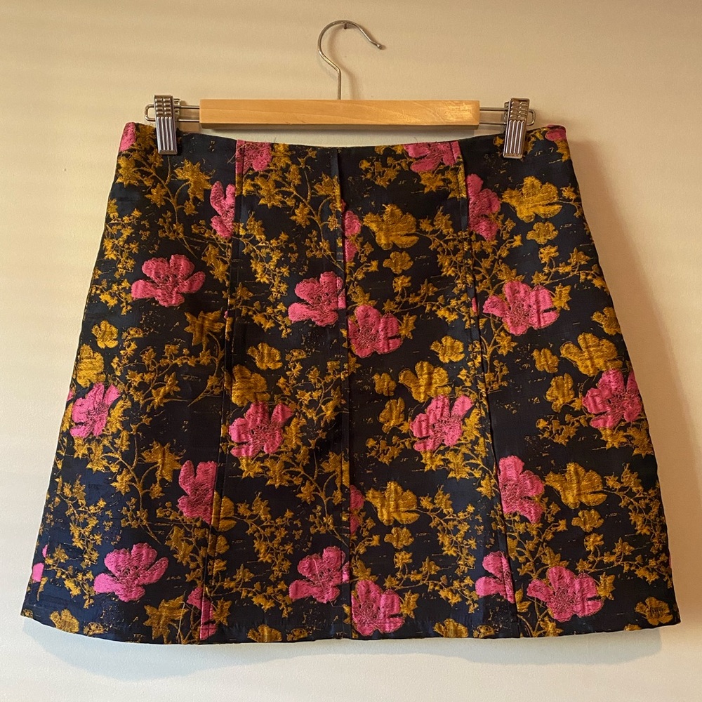 Leith Floral A-line Mini Skirt size M